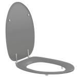 Pressalit Dania Standard Close Bottom Fixing Toilet Seat & Cover Anthracite Grey R37112-D92999