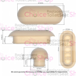 Duravit Darling New Replacement Seat Buffer Set - 1001940000