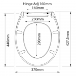 Roca Carmen Supralit Soft Closing Toilet Seat & Cover White 801B5200B