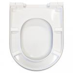 FixRite D-Line Long Fit Soft Close Toilet Seat & Cover White FR126600