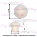 Keramag Mango Toilet Seat and Cover Buffer Set White 598028000