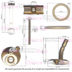 Villeroy & Boch Architectura Vita Toilet Seat Hinge Set 92244161
