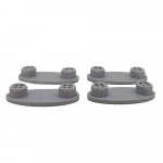 Imex Ceramics Arco Toilet Seat Only  Buffer Set Grey SLIMSEATBUFFER