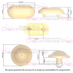 Ideal Standard Liuto Toilet Seat & Cover Buffer Set White T217001