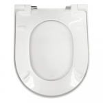 Roca The Gap Round Soft Closing Toilet Seat & Cover White A801D12001