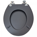 Burlington Wood Soft Close Toilet Seat & Cover Matt Black S48