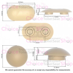 Villeroy & Boch Venticello Slim Toilet Seat and Cover Buffer Set Grey 92198600