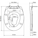 Bemis Reybridge Family Soft Close Quick Release Toilet Seat & Cover With Child Ring White 8100PB000