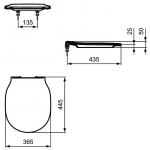 Ideal Standard Concept Air Slim Soft Close Toilet Seat White E081101