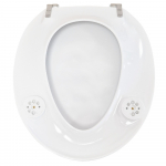 Pressalit Colani Standard Close Toilet Seat & Cover White With Stability Buffers R36000-B83999