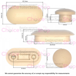 Geberit Smyle Toilet Seat and Cover Buffer Set White 598111000