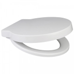 EuroShowers Round Soft Close Quick Release Toilet Seat & Cover White 87360