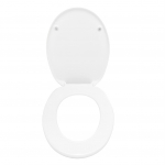 Celmac VIP Standard Close Toilet Seat and Cover with Bottom Fix Stainless Steel Hinge White 20120355