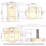 Vitra S50 Toilet Seat Hinge Set 313939