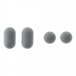 Villeroy & Boch Hommage Toilet Seat and Cover Buffer Set Grey 92209700