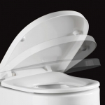 Pressalit Delight Soft Close With Lift Off Top Fixing Toilet Seat & Cover White 492000-D69999