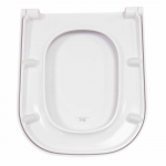 Roca The Gap Square Compact Standard Close Toilet Seat & Cover White 801730002
