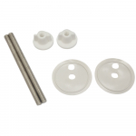Pura Wyndham Soft Close Chrome Hinge Toilet Seat & Cover Oak S10142-OAK
