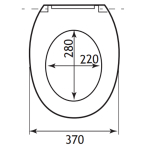 Eastbrook Lisbon Soft Close Toilet Seat & Cover White 50.005