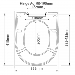 Hidra Memory Standard Close Alternative Toilet Seat & Cover White CH.506392