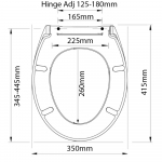 Creavit Sedef 60 Soft Closing Toilet Seat & Cover White KC1303.01.0000E