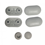 Villeroy & Boch Subway 2.0 Slim Toilet Seat and Cover Buffer Set Grey 92248600