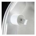 Pressalit Ergosit Standard Close Bottom Fixing Toilet Seat & Cover 50mm Raised White R20000