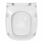 Pressalit Code Soft Close Bottom Fixing Toilet Seat & Cover White 778000-DD7999