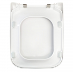 Pressalit Plan Soft Close Lift Off Top & Bottom Fixing Antibacterial Toilet Seat & Cover White 780000-D98999