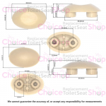 Villeroy & Boch Arriba PurAir Toilet Seat and Cover Buffer Set 92208500
