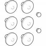 Keramag Courreges Toilet Seat and Cover Buffer Set White 598028000