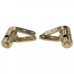 Heritage Solid Wood Soft Close Hinge Set Brushed Brass HY-SS009WN-BB