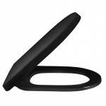 Pressalit Comfort D2 Soft Close With Lift-Off Top Fixing Toilet Seat & Cover Black 1050111-DK3999