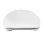 Pressalit Scandinavia Standard Close Bottom Fixing Toilet Seat & Cover White 75000-UN3999