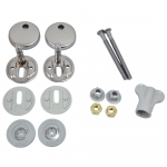 Pressalit Raja 410 Bottom Fixing Soft Close Quick Release Toilet Seat Hinge Set BL5999