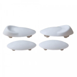 Laufen Gallery Toilet Seat & Cover Buffer Set White H8951780000001 - 8.9517.8