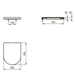 Ideal Standard Blend Curve Soft Close Quick Release Toilet Seat & Cover White T376001