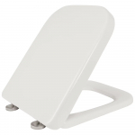 B&Q Cooke & Lewis Affini Soft Close Quick Release Toilet Seat & Cover White BQSA0026