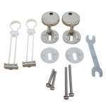 Porcelanosa Acro Compact Toilet Seat Hinge Set Chrome 100268607