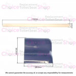 Celmac DPP1 Bottom Fixing Universal Bakelite Toilet Seat Hinge Set Sorrento Blue DPP1-SOR