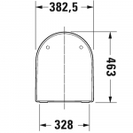 Duravit Soleil by Starck Standard Close Quick Release Toilet Seat and Cover White 0022310000
