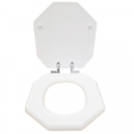 Imperial Bathrooms Astoria Original Soft Close Toilet Seat & Cover White With Chrome Hinges XA50000110NSB