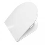 Euroshowers Short D Slimline Soft Close Toilet Seat & Cover White 87510