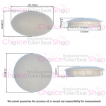 Duravit Durastyle Toilet Seat Buffer Set 1004940000