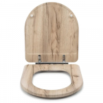 Choice Wooden D3 Soft Close Quick Release Toilet Seat & Cover Grey Oak CH.506348
