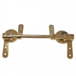 Choice Bespoke Solid Wood Toilet Seat Standard Close Bar Hinge Gold 01.00043