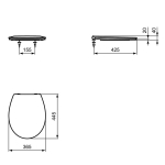 Armitage Shanks Uni Soft Close Toilet Seat & Cover White E131801