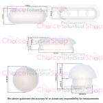 Ideal Standard Concept Toilet Seat & Cover Buffer Set White EW01867