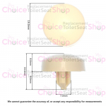 Bemis CB90 Replacement Toilet Seat Lid Buffer - CB0090766 Soft Cream