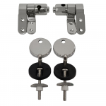 Heritage Solid Wood Soft Close Hinge Set Chrome HY-SS009WN-CH
